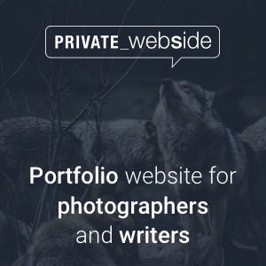 Portfolio website for photographers and writers