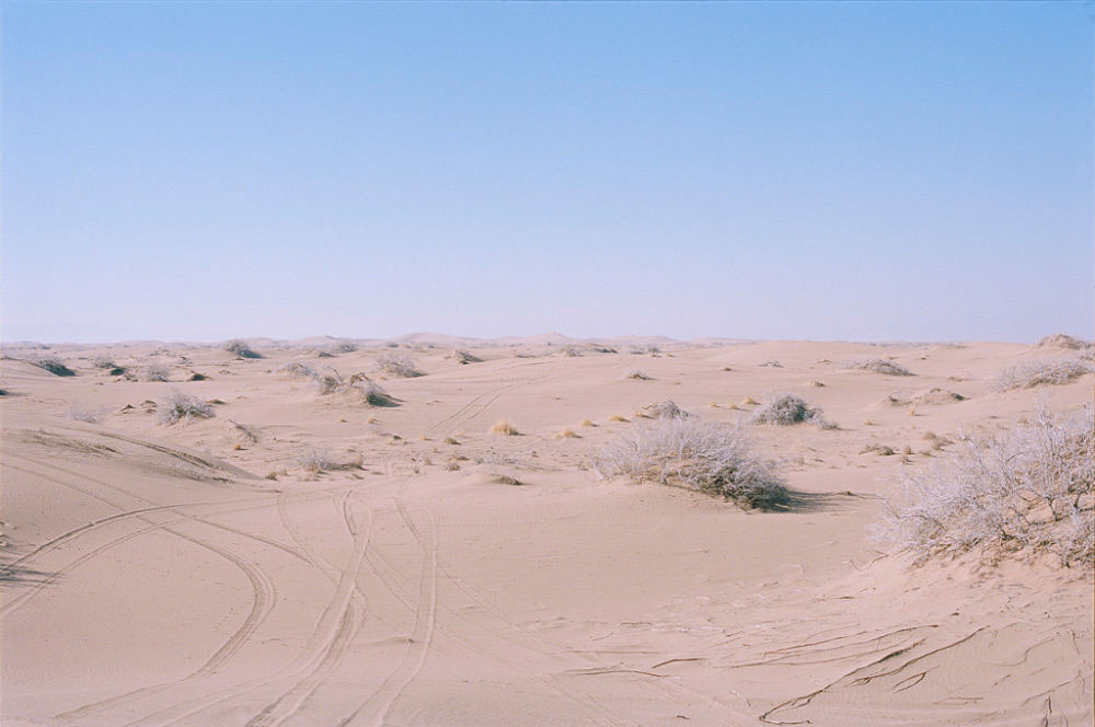 Sand dune in Maranjab desert, Kashan, Iran, November 2015