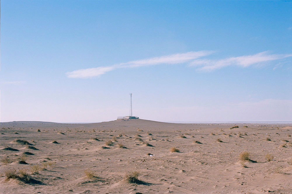 Antenna in Maranjab desert, Kashan, Iran, November 2015