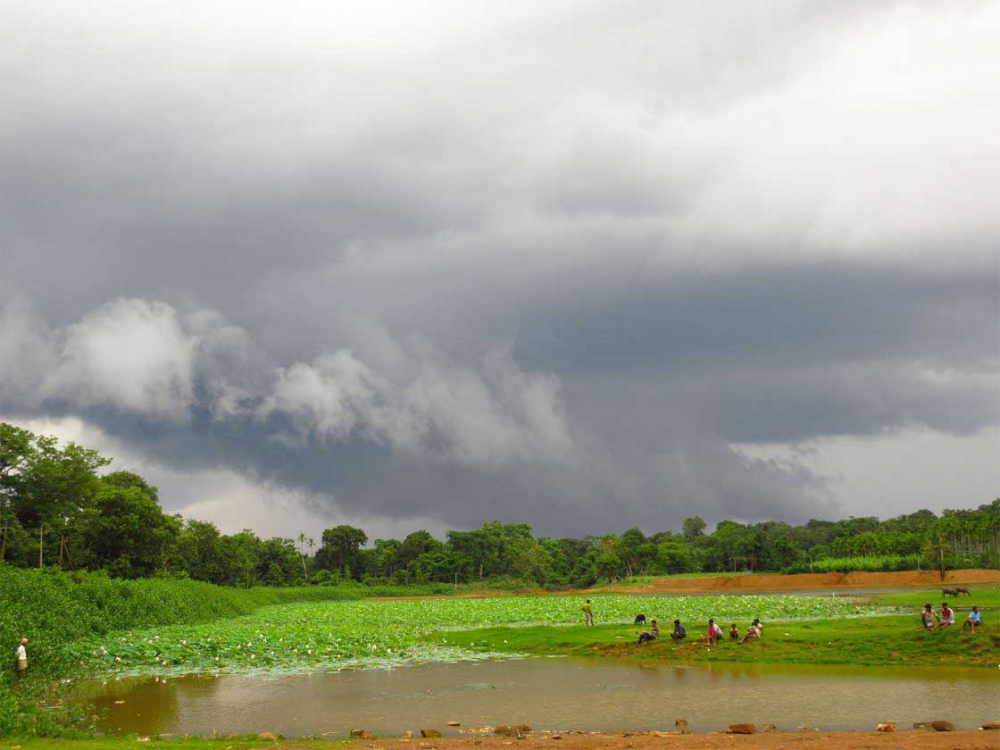Reflections of clouds, Uttara Kannada, India